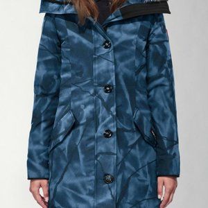 2XL Flawless Rossclair Parka Rare Camo Blue, Coyote Fur Trimmed